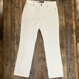 Ralph Lauren Petite Classic Straight White Jeans
